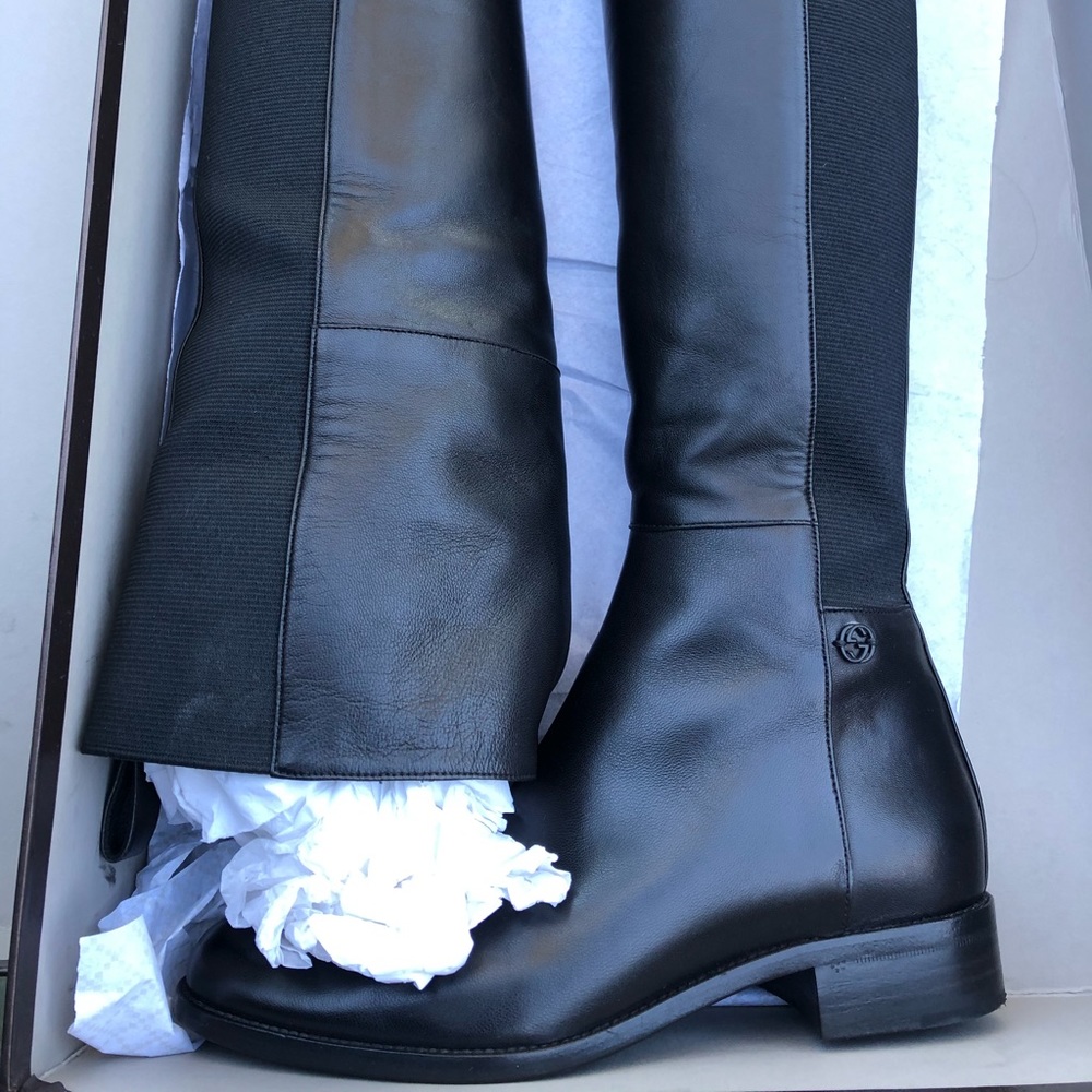 New Gucci Charlotte Blk boots - size 36+